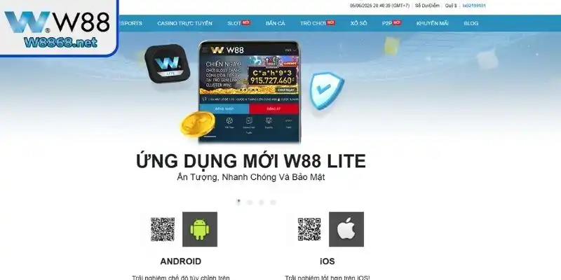 Hướng dẫn tải app W88 cho điện thoại Android