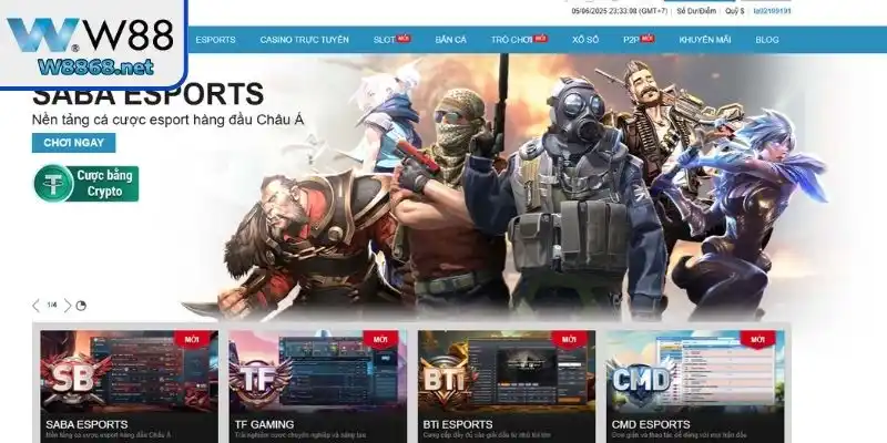Tham gia Esports tại Thể thao W88